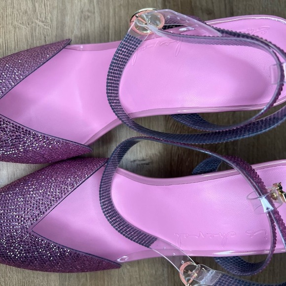 She Is Cheval “Did My Heart Love, ‘Til Now?” Limited Edition Sparkle Pink Wedge - Picture 8 of 13